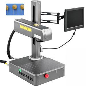 20 Watt 60khz Plastic Fiber Laser Marking Machine With Computer