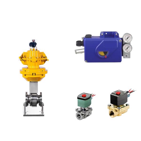 Quality Chinese Pneumatic Control Valve With Intelligent Original Foxboro SRI990 Valve Positioner  And ASCO Solenoid Valve for sale