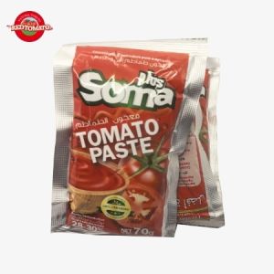 Buy cheap 70g SOMA Flat Sachet Tomato Paste Brix28–30% OEM Customizable from wholesalers