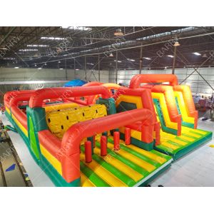 China Customized Commercial Inflatable Bouncy Obstacle Course Playground Exciting Fun for All Ages on sale