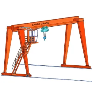 Buy cheap 18m P24 P38 P43 Rail Type Single Girder Gantry Crane For Cargo Yards from wholesalers