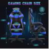Buy cheap Direct Adjustable Height Gaming Chair with Leather Material Headrest and Lumbar Support from wholesalers