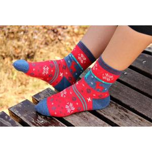 Buy cheap High quality christmas deer patterned design winter cotton hosiery for women product