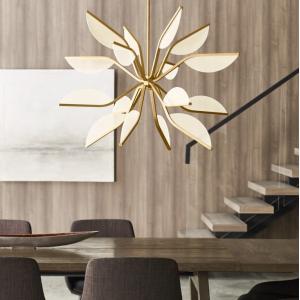 700BLT38G Belterra 38 Globe Chandelier Natural Brass / Matte Black Finish 3000K