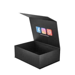 Premium Matte Black Magnetic Rigid Boxes Custom Apparel Packaging Box