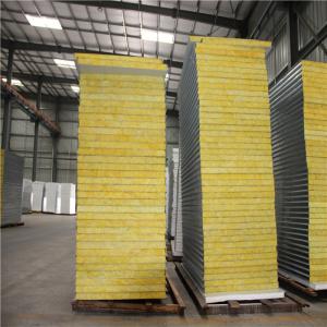 lowes cheap fireproof 50mm glass wool sandwich wall paneling for worker camp