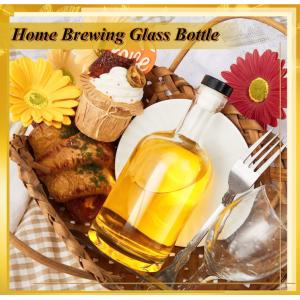 Acceptable Customer's Logo Clear Glass Bottle for Gin and Whisky 12 oz Customied