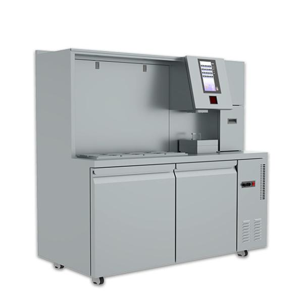 Automatic Stainless Steel Making Bubble Tea Counter With Refrigeration Freezer