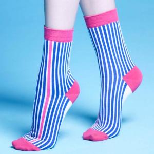 Buy cheap Custom logo, design women’s Athletic Crew Stripe cottton Socks from wholesalers