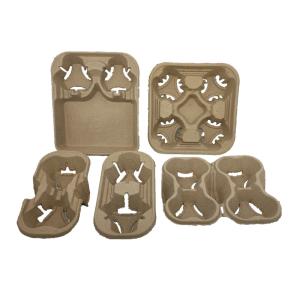 Buy cheap Recyclable Coffee Cup Carrier Biodegradable Take Away Cup Holder from wholesalers