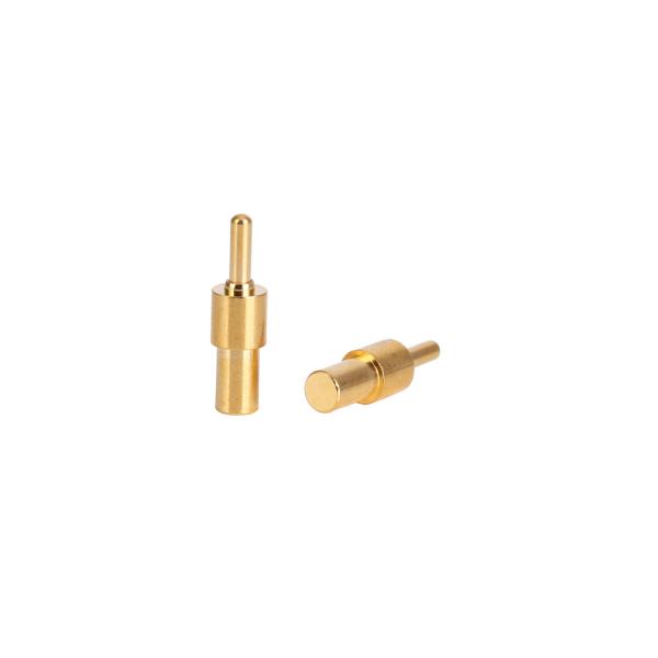 Gold Plating Machined Pin Customized Brass CNC Turned Parts 10U''