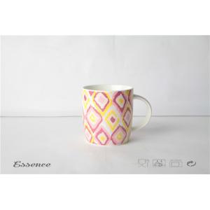 Buy cheap Bright Colorful Fine Bone China Mugs , Ceramic Travel Coffee Cup With Logo Printing from wholesalers