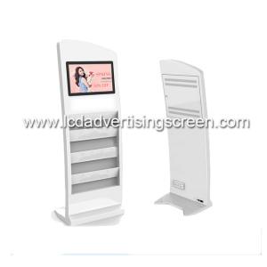 Buy cheap 1920 * 1080 Resolution Floor Standing Advertising Display With Magazine Holder from wholesalers