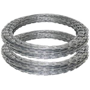 500mm 15m BTO -22 Galvanized Razor Wire Concertina Wire For Wire Fence