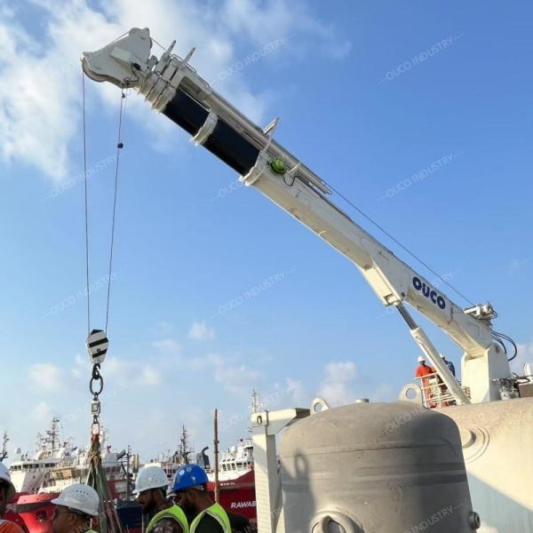 Buy cheap 4T20M Explosion-Proof Telescopic Boom Marine Crane from wholesalers
