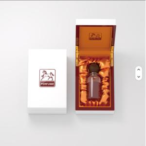 Custom Gold Stamp Printed Square Gift Box Perfume Embossed Varnishing Glossy