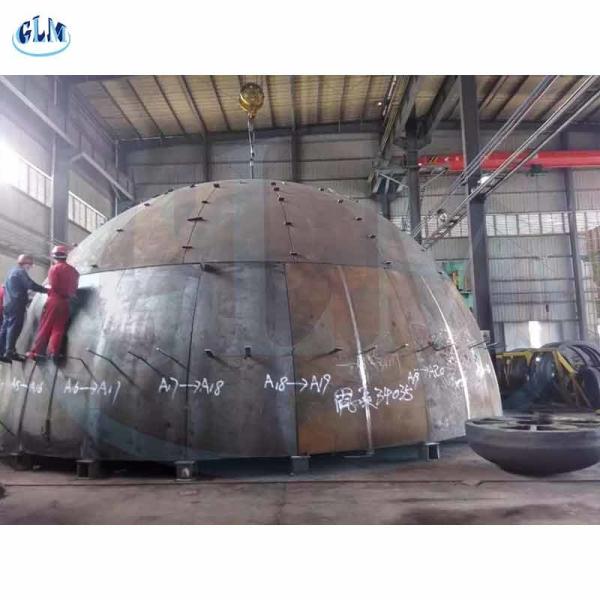 Buy cheap Larger Specification Segmented Hemispherical Tank Head 32mm Thickness from wholesalers