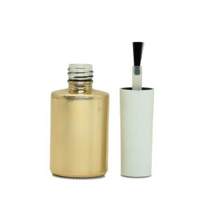 Yellow Green Thick Glass Empty Nail Polish Bottles With Brush OEM ODM