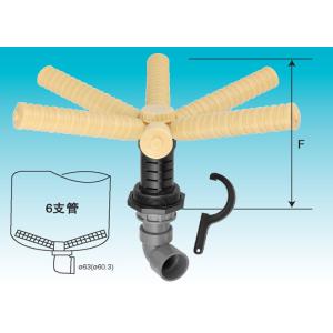 Buy cheap Hub and lateral for FRP Pressure Tanks Bottom mount 6 laterals control valves 4" - 8" thread from wholesalers