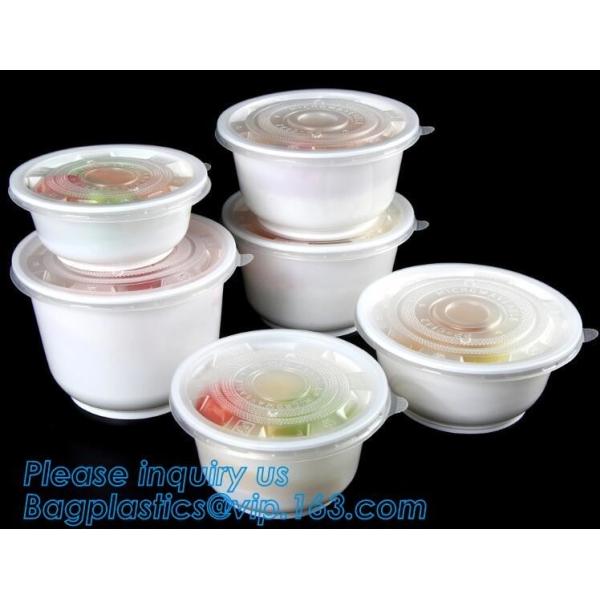 Quality Pp Round disposable cheap high quality plastic bowl with lid,disposable package PP new plastic salad food bowl with seal for sale