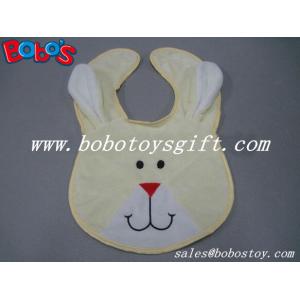Buy cheap 13Wholesale Baby Items Plush Embroidery Beige Rabbit Baby Bibs from wholesalers