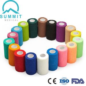 Buy cheap Non Woven Elastic Cohesive Bandage , 10cmX4.5m First Aid Bandage from wholesalers