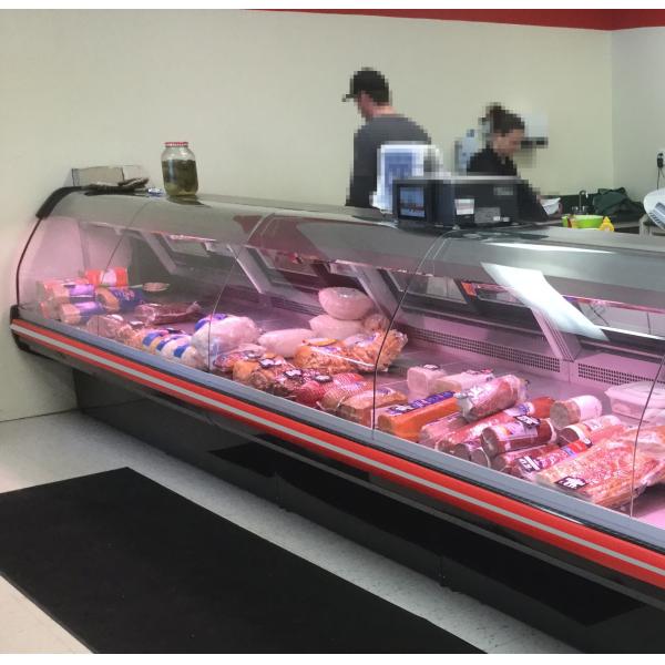 Buy cheap Refrigerated Fan Cooling Fresh Butcher Display Fridge With Wheels 220V from wholesalers