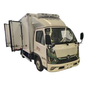 Customizable FOTON 8 Ton Van Body Refrigerated Truck with Hook Carrier and