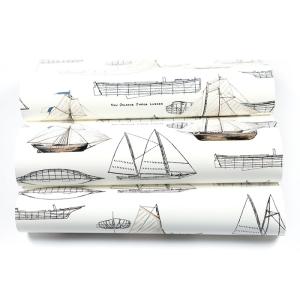 Buy cheap White Boat Pattern Modern Removable Wallpaper , Luxury Non Woven Wallcovering from wholesalers
