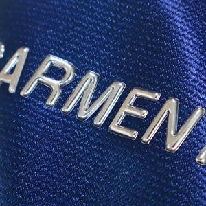 Buy cheap Custom High Frequency Silicone Heat Transfer Labels with Plating and Straight Cut for Garment and Bags from wholesalers