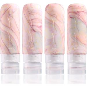 Buy cheap Toiletries Silicone Travel Bottle Kit 3oz Marble Color TSA Approved from wholesalers
