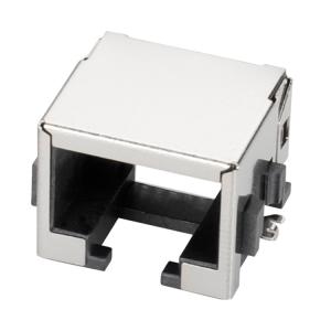 Buy cheap Shielded 8P8C SMT 13.15L RJ45 Jack With Cooper Shell from wholesalers