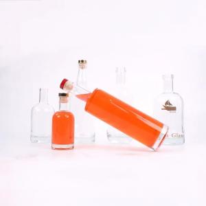 Customized Custom Make Excellent Printing Color Glass Bottle for Vodka Gin