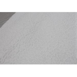 Satin Polyester 160gsm Woven Mattress Fabric Wrinkle Proof With Bubble Pattern
