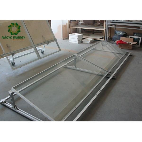 No Penetration Solar Bracket Aluminum Structure Rooftop Ballasted Solar Mounting