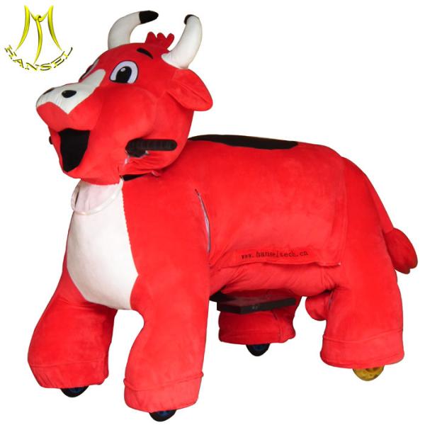 Buy cheap Hansel park plush animal rides for mall and plush animal amusement rides with stuffed animal scooter from china from wholesalers