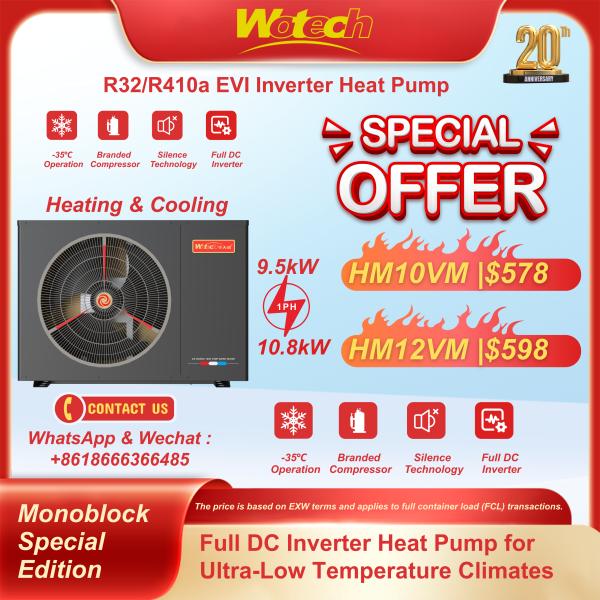 Ultra Low Temperature Inverter R410a/R32 Monoblock Special Edition Heat Pump for