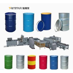 Buy cheap 210L steel drum fully automatic seam welding and palletizing robot loading and unloading production line from wholesalers