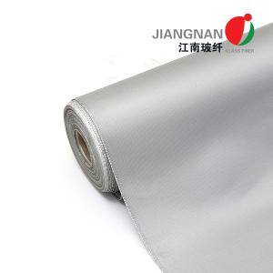 Buy cheap Grey Color 0.4mm Silicone Fiberglass Fireproofing Fabrics Used In Smoke Curtaines from wholesalers