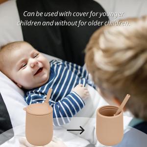 Buy cheap Multicolor Tasteless Silicone Straw Sippy Cup , Microwaveable Silicone Learning Cup from wholesalers