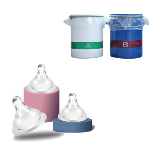 Buy cheap LSR Liquid Silicone Rubber with 15 Shore Hardness and 1:1 Mixing Ratio for Transparent Baby Nipples from wholesalers