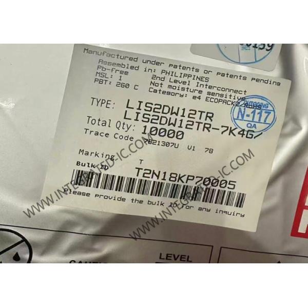 Quality LIS2DW12TR High-Performance Ultralow-Power 3-Axis Accelerometer Sensor IC with 32-Level FIFO and 10000 g Shock Survivability for sale