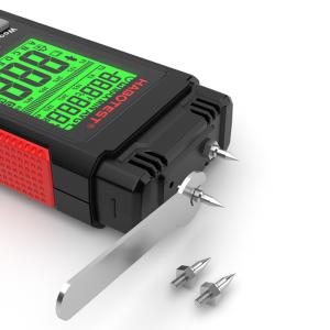 Buy cheap HT633 Wood Moisture Meter Pin Type Digital Moisture Detector Ambient Temperature Humidity with LCD Backlight Display from wholesalers