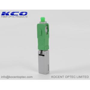 Buy cheap Telecom Field Installable Fiber Optic Fast Connector with 0.3dB Insertion Loss 55dB Return Loss and 3D Pass SC/APC Green from wholesalers