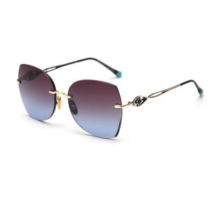 Buy cheap Stylish Exquisite Drive Car Rimless Gradient Sunglasses UV400 Polarized from wholesalers