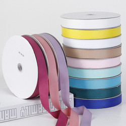 Factory Wholesale Plain Handmade Ribbon 100% Polyester Grosgrain Ribbon