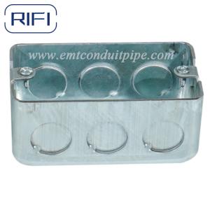 Buy cheap ISO Steel Metal Handy Box Silver Color With Raised Ground Screw 4