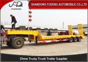 Buy cheap Heavy duty 3 axles spring ramp low loader truck trailer for sale product