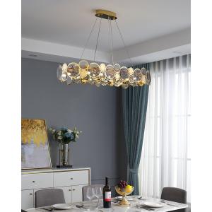 Modern chandelier lighting smoke gray glass round luxury crystal ceiling