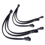 Buy cheap PWM Fan Splitter Adapter Cable Sleeved Braided Y Splitter Computer PC 4 Pin Fan Extension Power Cable1 to 9 Converter from wholesalers